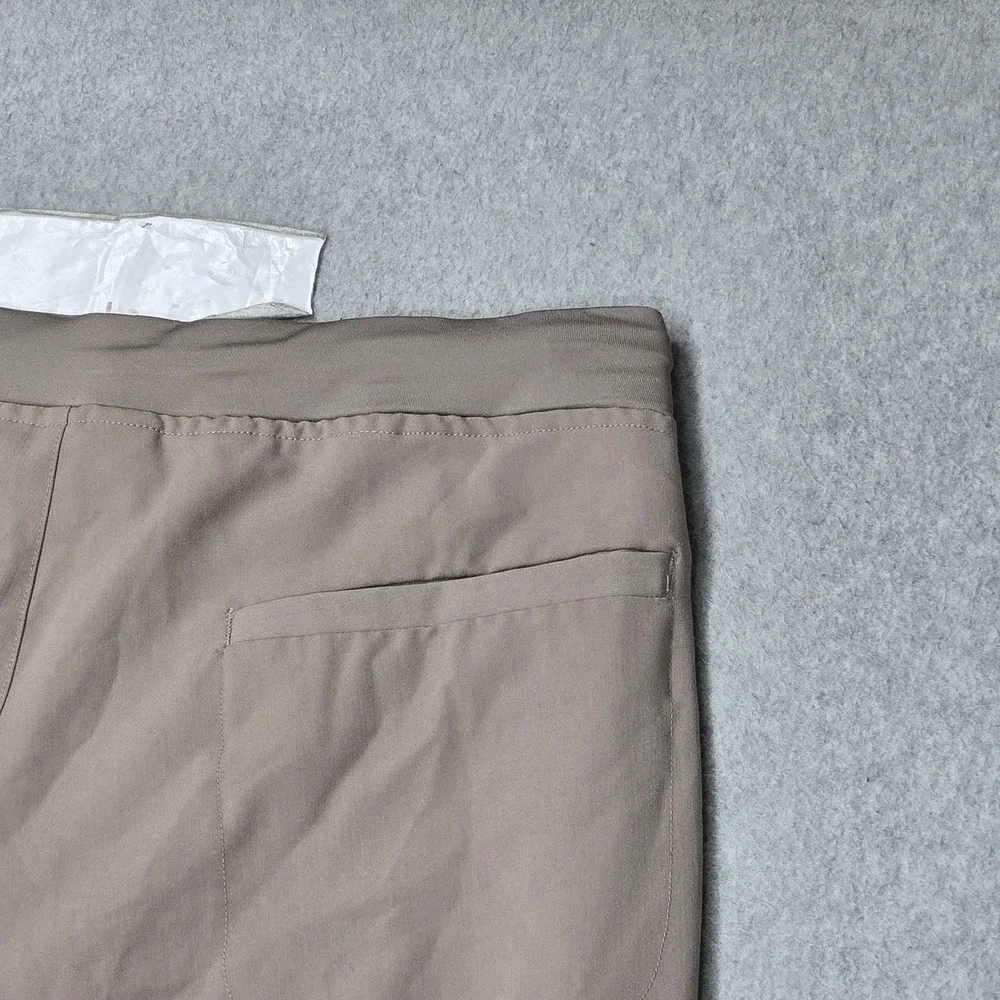 Mandala Women Scrub Pants XL Taupe Jogger Equa-Tek Logo